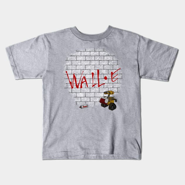 Another Brick In The Wall Kids T-Shirt by graffd02